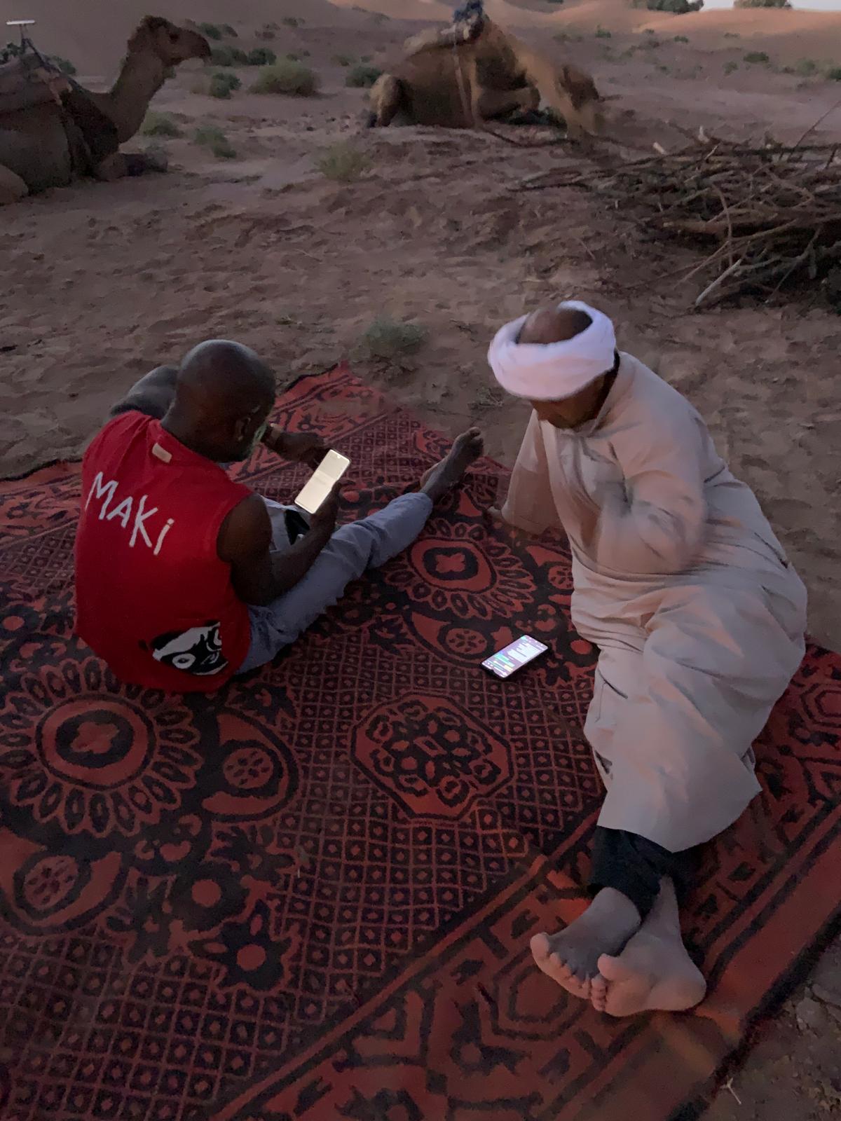 Evening in Desert